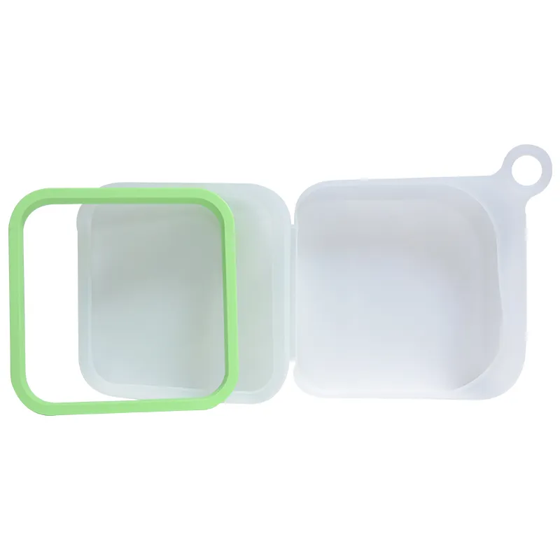Reusable Leak Proof Bento Food Folding Silicone Storage Containers Collapsible Lunch Boxes