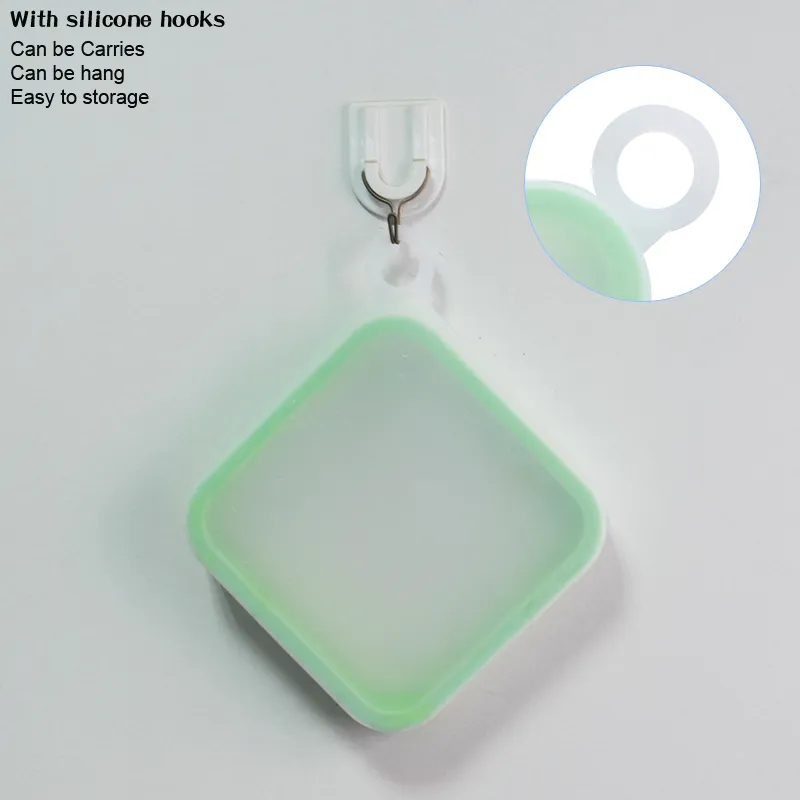 Reusable Leak Proof Bento Food Folding Silicone Storage Containers Collapsible Lunch Boxes