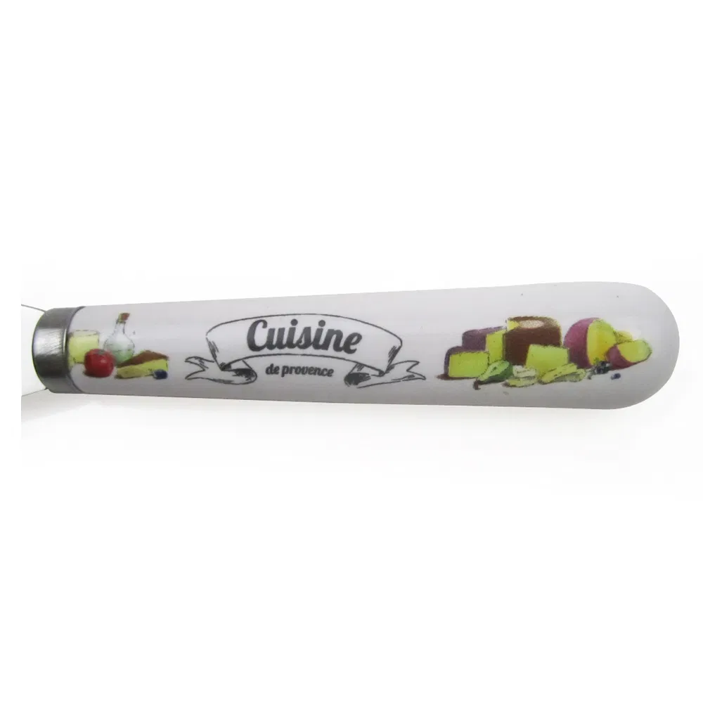 Serrated Blade Cheese Butter Knife with Ceramic Handle