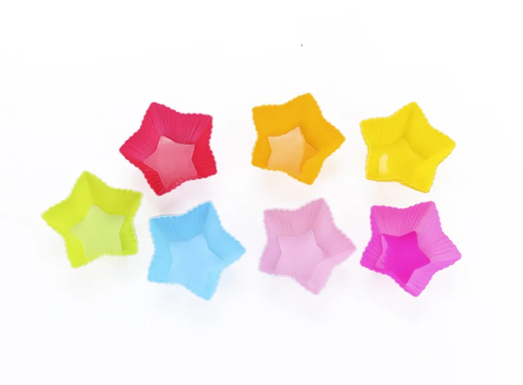 Silicone Cupcake Liner Reusable Cupcake Molder Colorful Nonstick Muffin Molder Esg14405