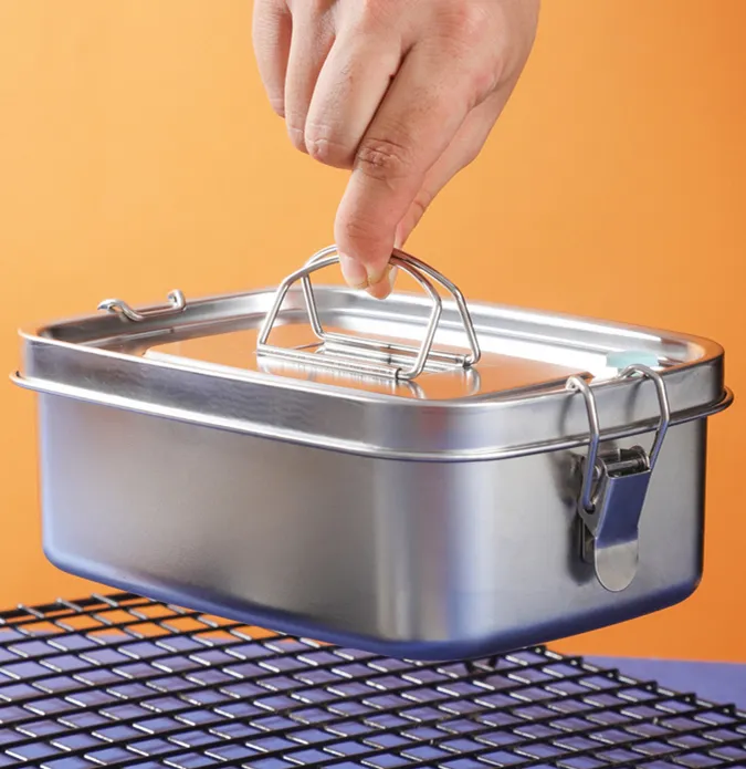 Stainless Steel Bento Box Metal Lunch Box Food Container