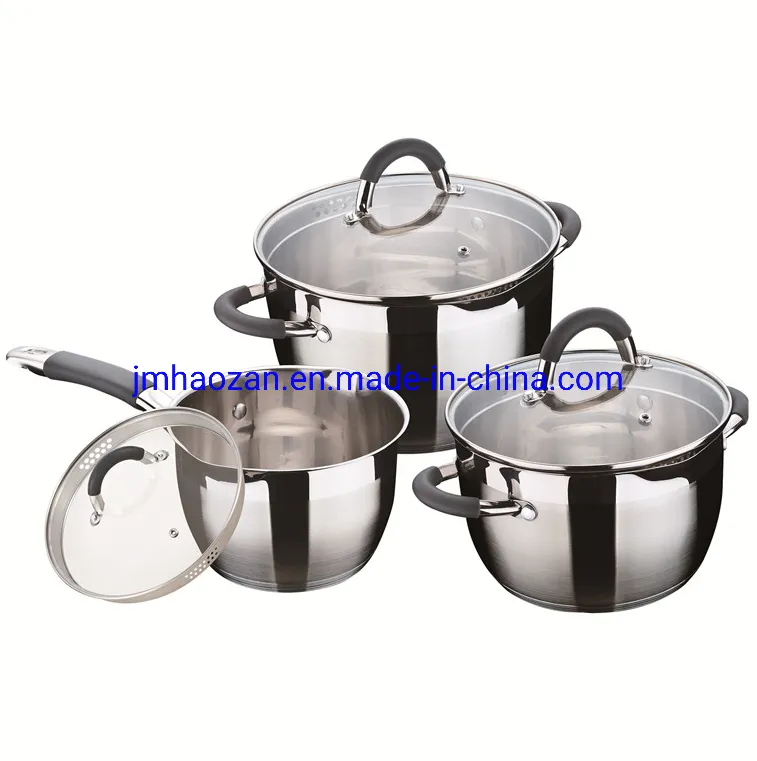 Stainless Steel Cookware Soup Pot with Colander Lid Easy Pouring