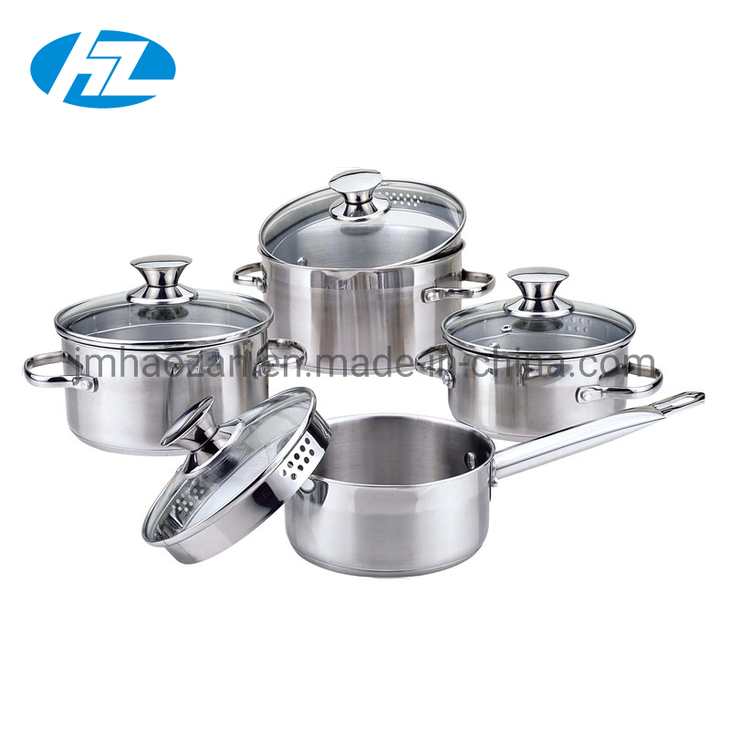 Stainless Steel Cookware Soup Pot with Colander Lid Easy Pouring