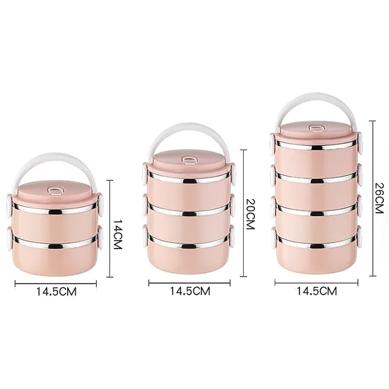 Stainless Steel Cute Japanese Lunch Box for Kids School Portable Food Container