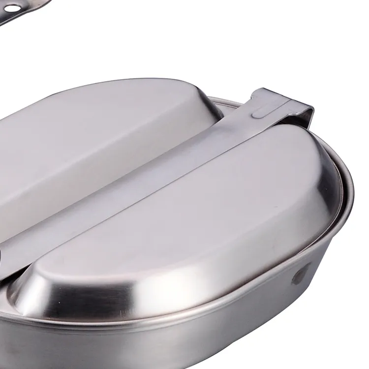 Stainless Steel Military Lunch Box Mess Kit (JXA117)