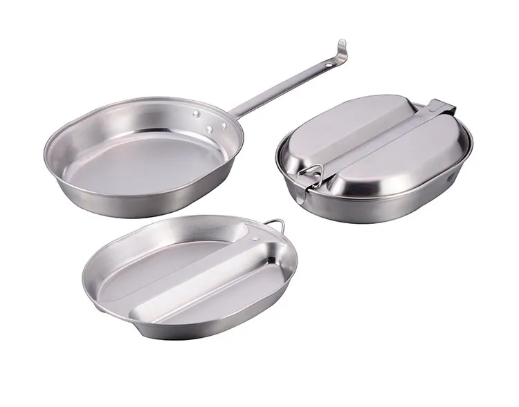 Stainless Steel Military Lunch Box Mess Kit (JXA117)