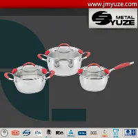 Stainless Steel Saucepan, Noodle Pan, Milk Pan, Silicone Handle, Induction Ready, Kitchen Tool
