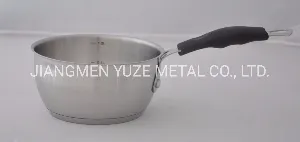 Stainless Steel Saucepan, Noodle Pan, Milk Pan, Silicone Handle, Induction Ready, Kitchen Tool