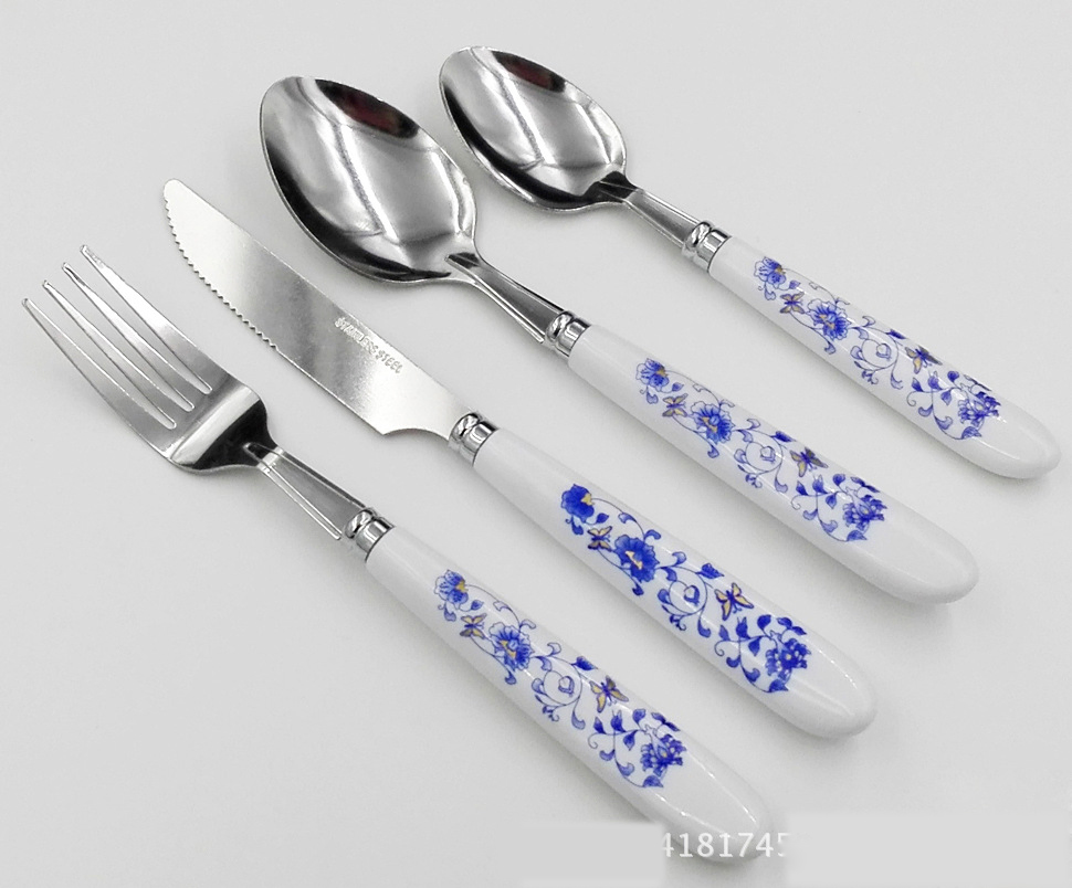 Tumble Polish Flatware 16/20/24 Pieces Cutlery Set for Promotion Gifts