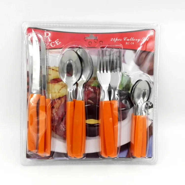 Tumble Polish Flatware 16/20/24 Pieces Cutlery Set for Promotion Gifts