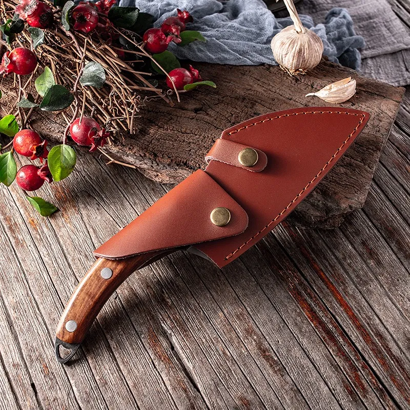 Ultra Sharp Full Tang Wooden Handle 7 Inch 5cr15 Japanese Cutlery Handmade Meat Slicing Knives Chef Knife