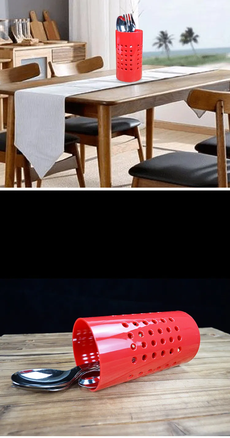 Utensil Holder Draining Organizer Drying Rack with Drain Holes