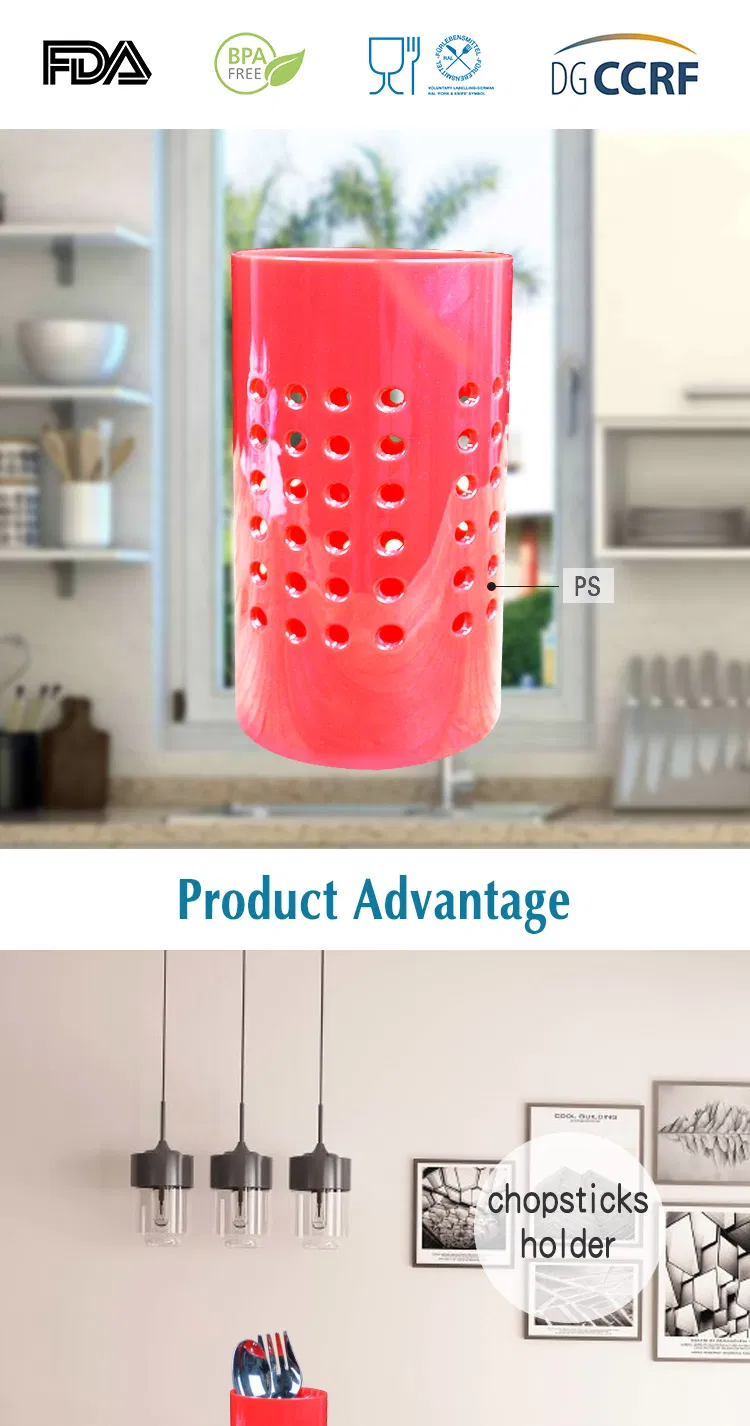 Utensil Holder Draining Organizer Drying Rack with Drain Holes