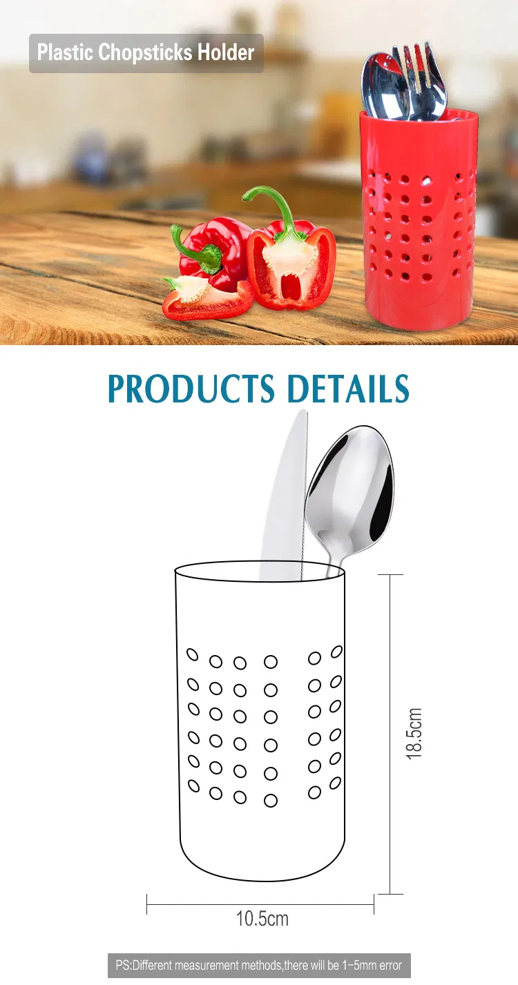 Utensil Holder Draining Organizer Drying Rack with Drain Holes
