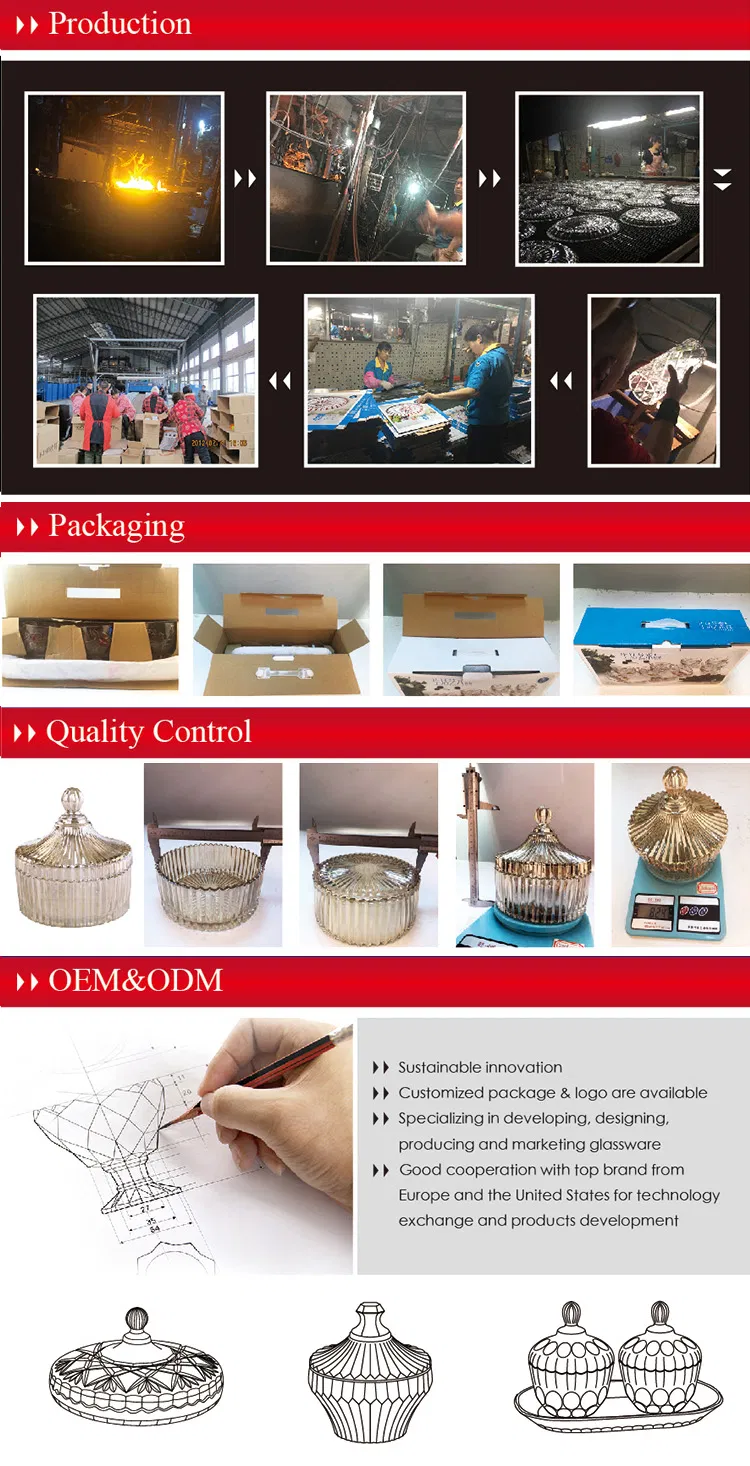 Wedding Decorative 15inch Golden Glassware Glass Fruit Plate with Ion Plating