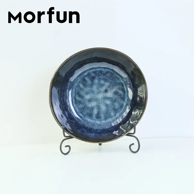 Wholesale 16PCS Dinner Set Wholesale Ceramic Table Ware Reaction Glazed Stoneware Dinnerware Set