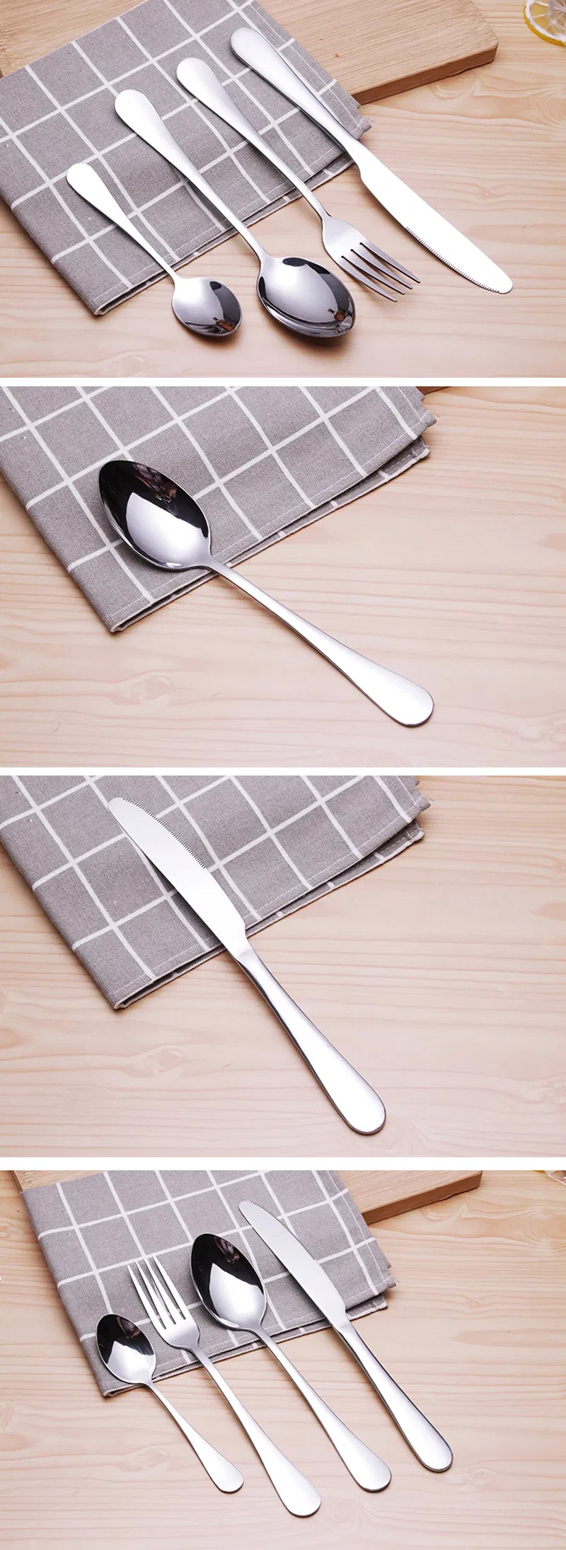 Wholesale 18/10 Stainless Steel Spoon Fork Knives Cutlery