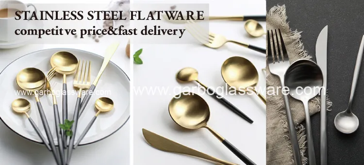 Wholesale Golden 410 Stainless Steel Dinner Fork with Ceramic Handle Printing (SC032-6DF)