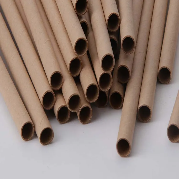 Wholesale Price Biodegradable Environmental Friendly Solid Color Paper Disposable Straws