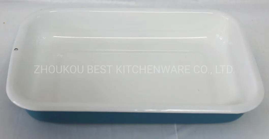 Wholesale Restaurant Food Serving Enamel Rectangular Tray