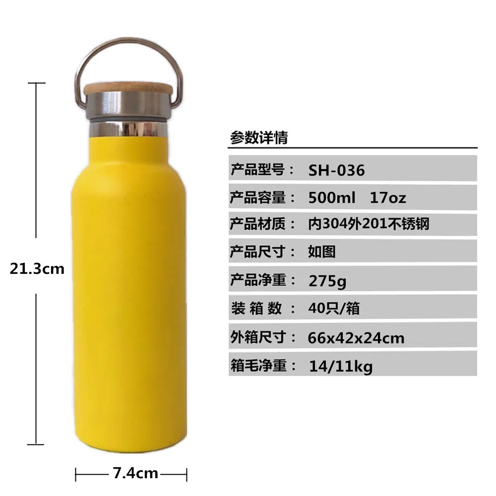 Wholesale Stocked No Minimum Flask Vacuum Insulated Stainless Steel Water Bottle Metal Gym Water Bottle Sport Fitness Bottle