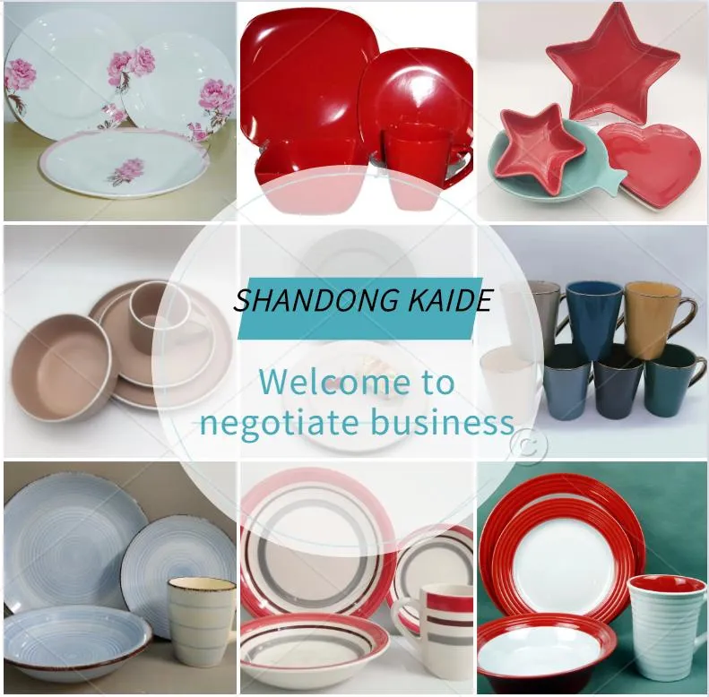 Wholesale Stoneware Ceramic Dinner Set Hand Painted 16PC Tableware