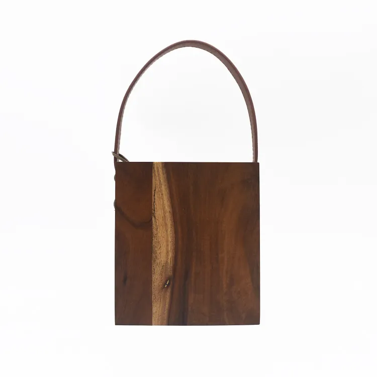 Wood Utensil Holder Kitchen Organizer 4 Sections Store Forks Serving Spoons Knives with Handle