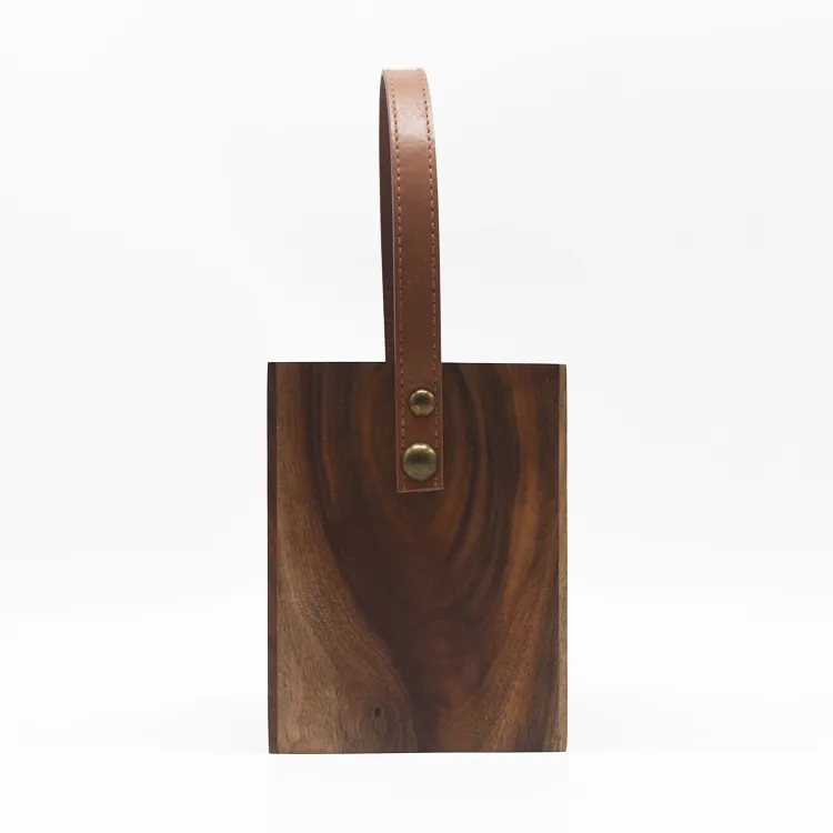 Wood Utensil Holder Kitchen Organizer 4 Sections Store Forks Serving Spoons Knives with Handle